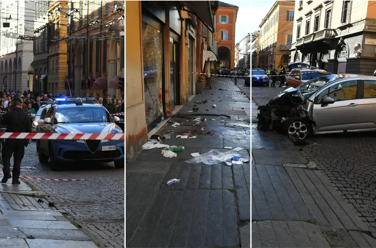 A car crashed into a crowd in Italy, at least 10 people were injured