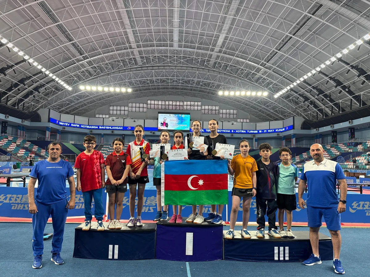 Azərbaycan stolüstü tennisçiləri Özbəkistanda beynəlxalq turnirdə 4 medal əldə ediblər