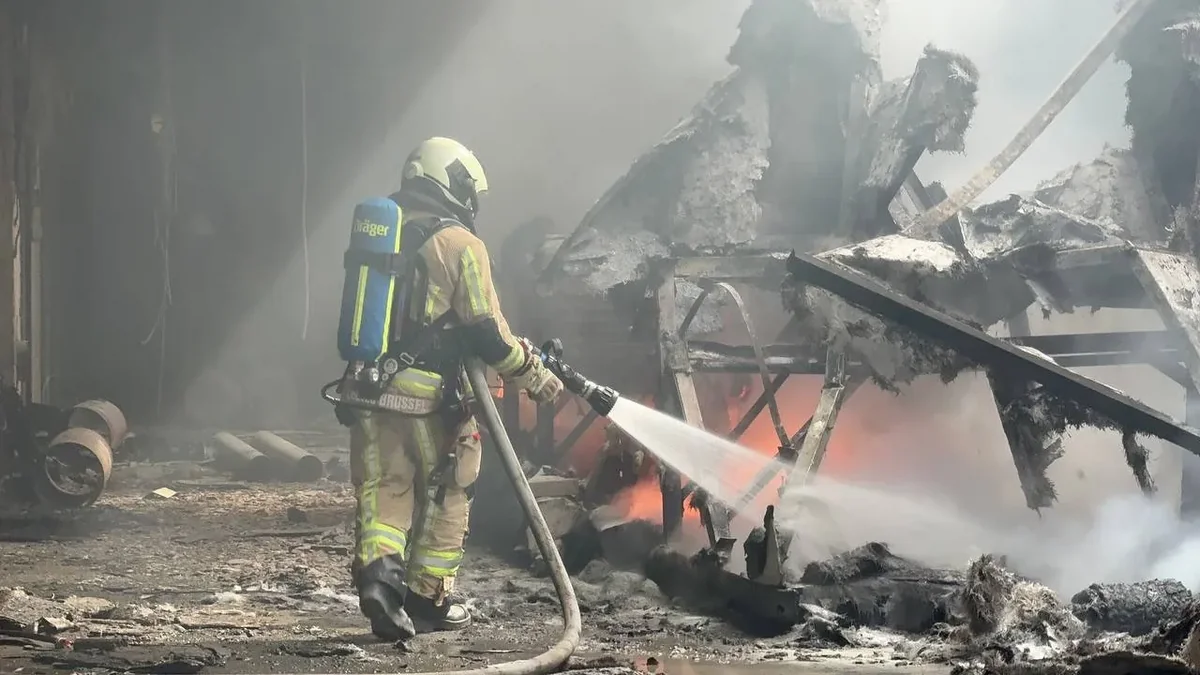 A huge fire broke out in a residential complex in Brussels, and there are casualties
