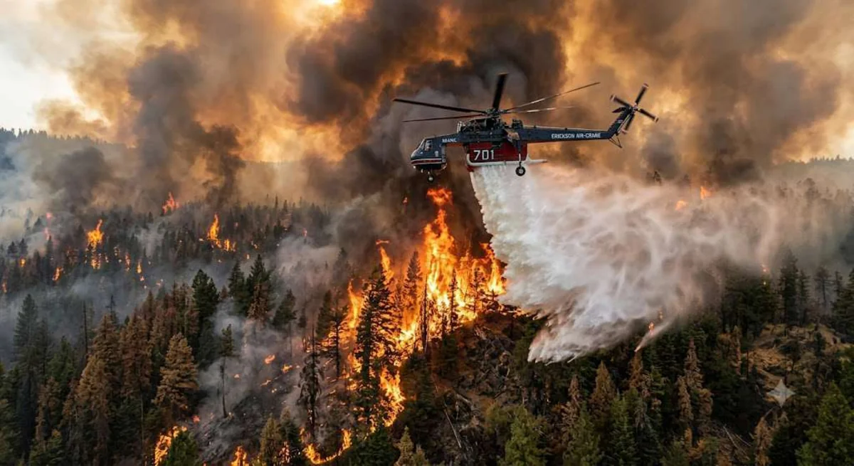 About 30,000 hectares of land were destroyed due to the forest fire in the north of Madrid