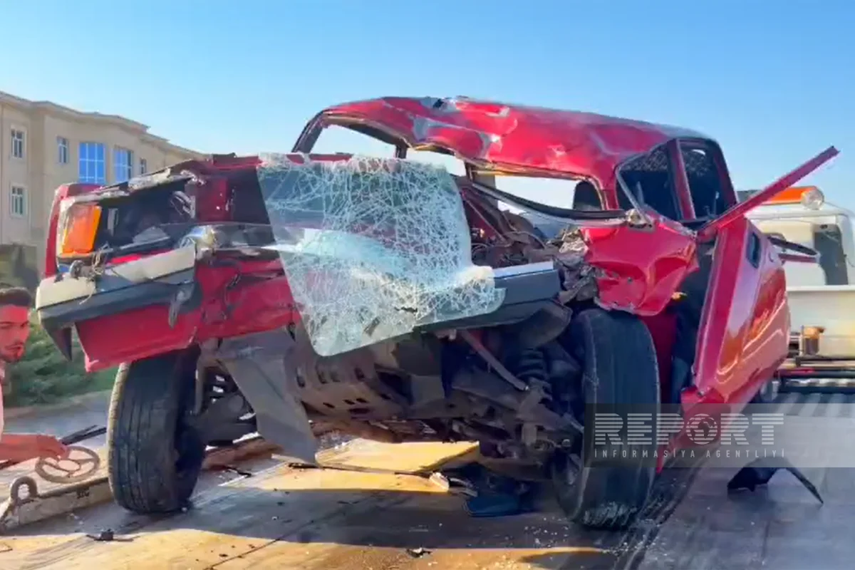 "VAZ-2107" collided with "KAMAZ" in Nakhchivan, and there were injuries