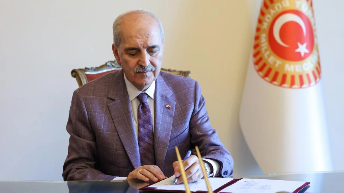The Speaker of the TBMM signed the draft law on "Terror-free Turkey".