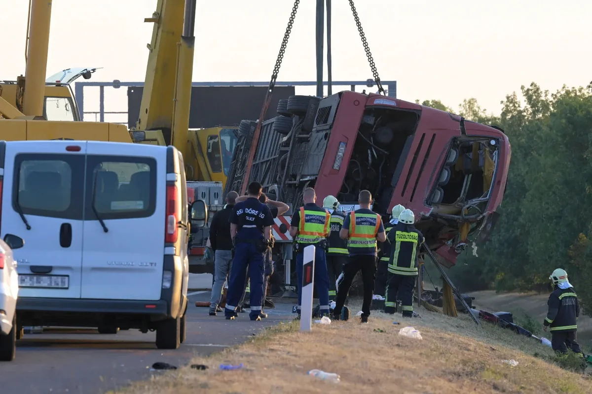 12 people died in a bus accident in Hungary