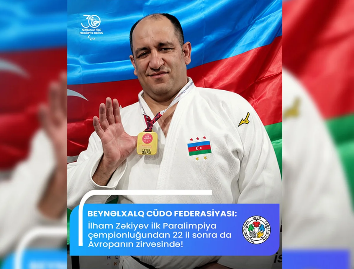 IJF considered Ilham Zakiyev's 10th European champion as the main symbolic moment