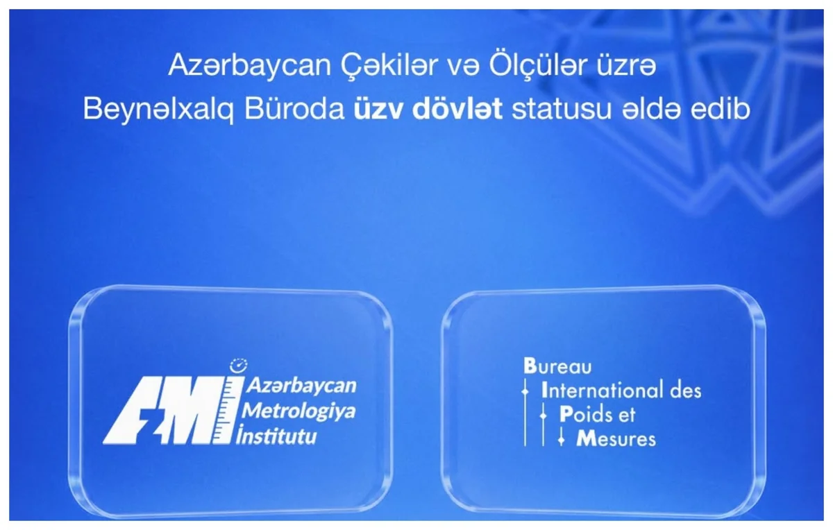 Azərbaycan Çəkilər və Ölçülər üzrə Beynəlxalq Büronun rəsmi üzvü olub