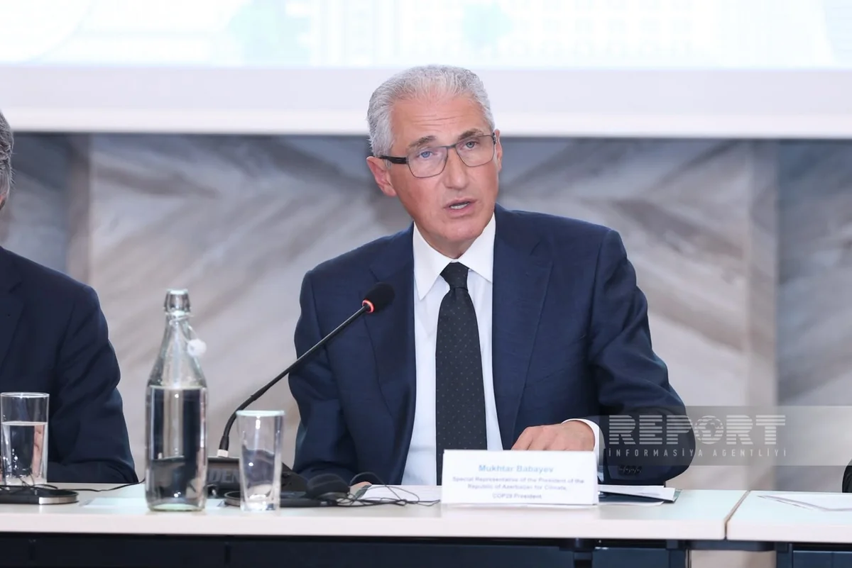 Muxtar Babayev: "İqlim dəyişikliyi investisiya modellərini və iqtisadiyyatların strukturunu yenidən formalaşdırır"