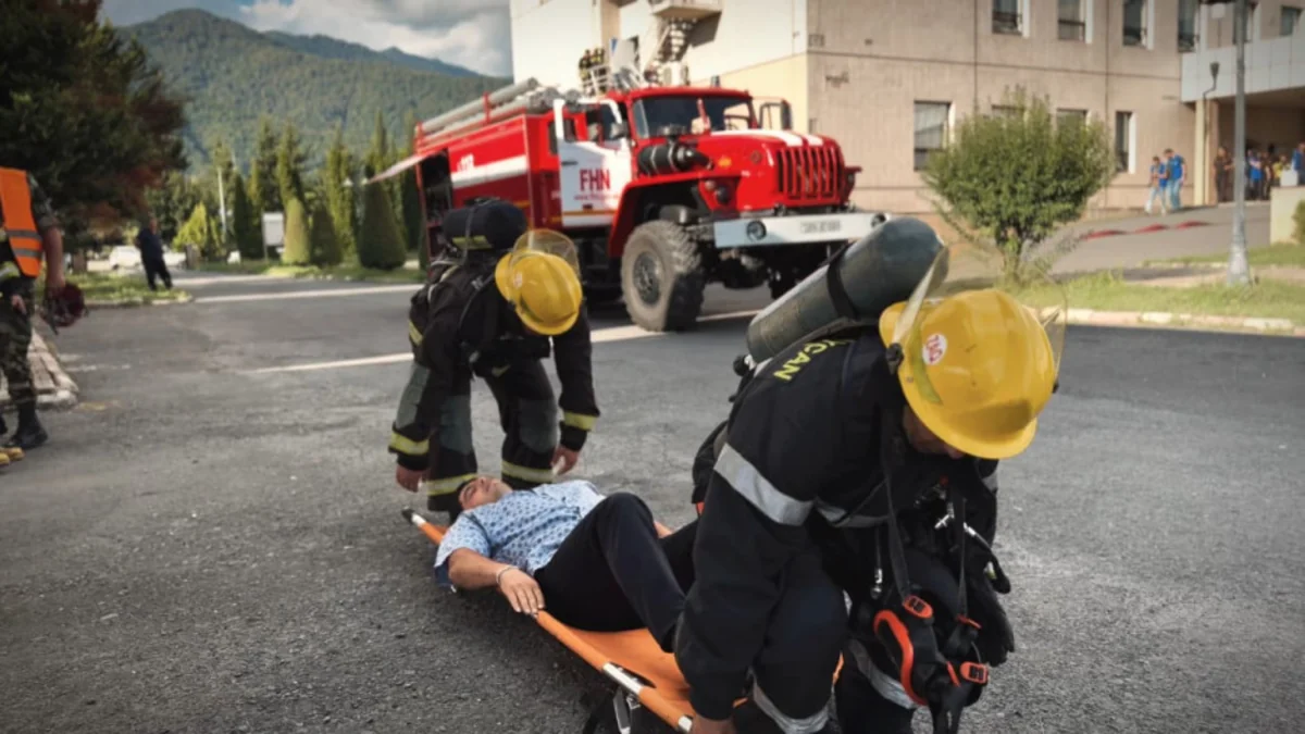 FHN Zaqatalada yanğın-taktiki təlim keçirib