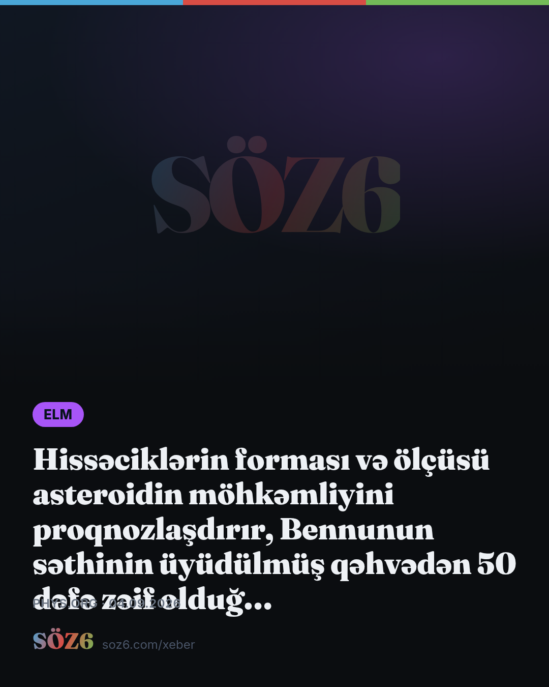 Hissəciklərin forması və ölçüsü asteroidin möhkəmliyini proqnozlaşdırır, Bennunun səthinin üyüdülmüş qəhvədən 50 dəfə zəif olduğunu ortaya qoyur