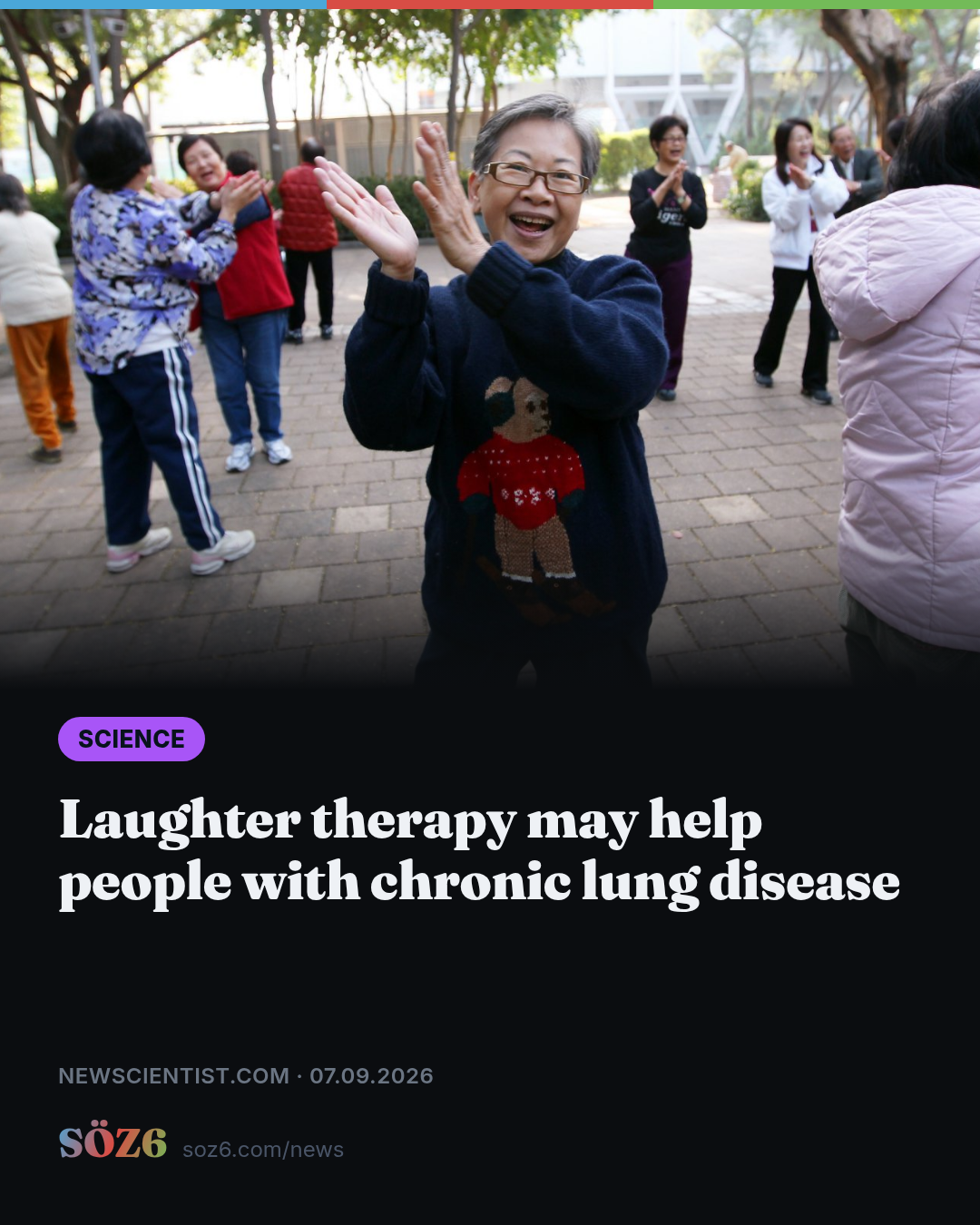 Laughter therapy may help people with chronic lung disease
