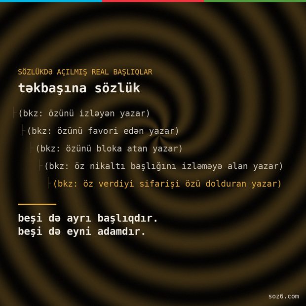 söz6 mem: təkbaşına sözlük