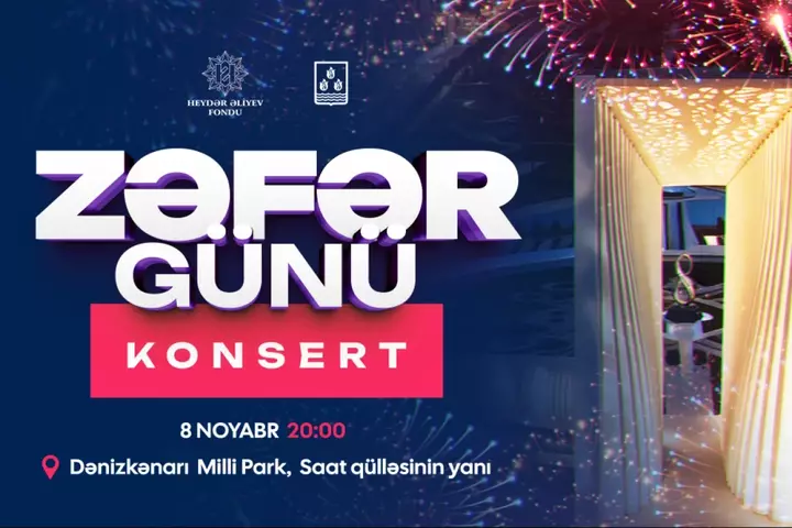 Zəfər Günü münasibətilə Bakı bulvarında konsert və atəşfəşanlıq olacaq