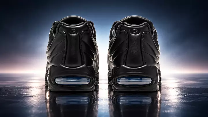 One Block Down x Nike Air Max 95 Big Bubble ‘Lux Black’ — All-Black, Gridded Toe, Blue Big Bubble Air: Release Date & Where to Buy