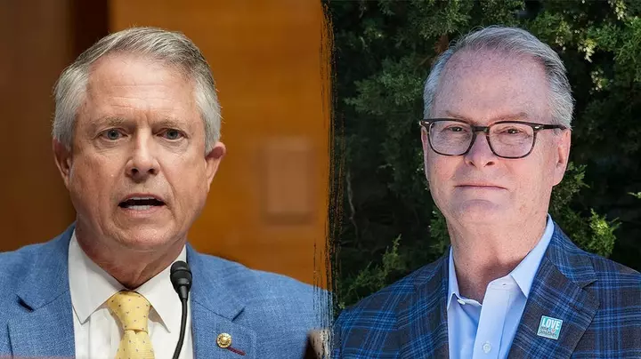 Kansas Senate rivals distance themselves from party leaders in fiery debate