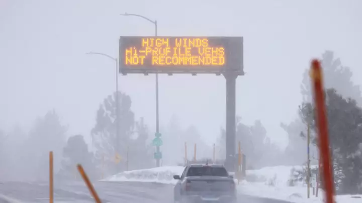 Winter Weather Advisories Announced for Up to 10 Inches of Snow, Strong Winds in the Sierra Nevada