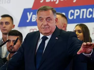 Bosnian Serb authorities boost neighboring Serbia's populist leader ahead of a key election