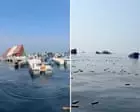 Strait of Hormuz scoured for spilt cargo after Iran attacks container ships