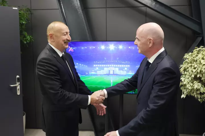 Gianni İnfantino Prezident İlham Əliyevə FIFA U-15 Dünya Kuboku və Festivalına dəstəyinə görə təşəkkür edib