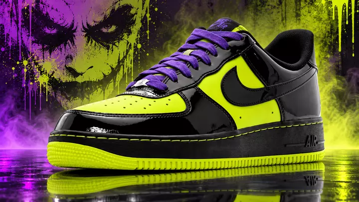 Nike Air Force 1 ‘Joker’ — Black Patent, Bright Cactus Green, Dark Iris Laces: Release Details & Where to Buy