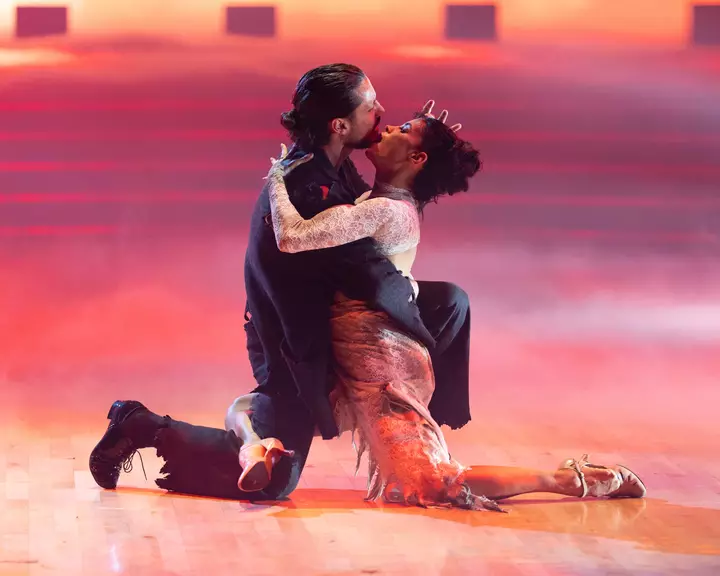 Val Chmerkovskiy Explains Jenna Dewan Neck Bite on ‘Dancing With the Stars’ After Fans Call Him Out