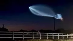 'Jellyfish' effect lights up US sky after SpaceX launch