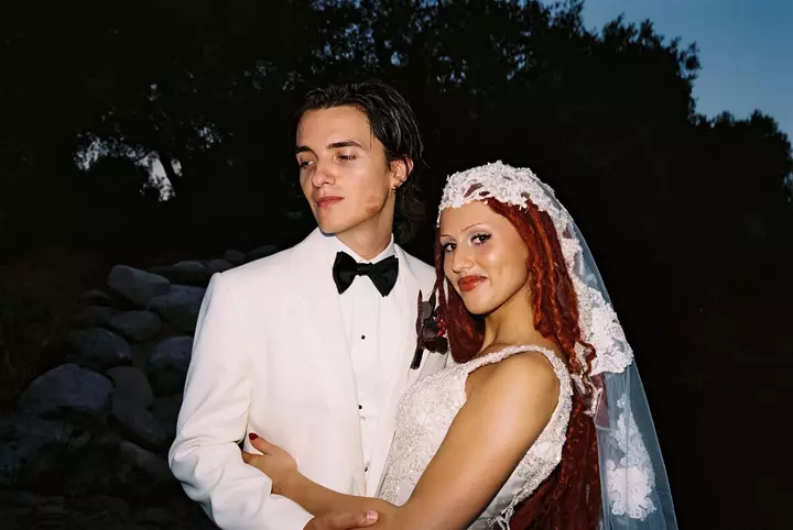 This Musician Bride Designed Her Own Wedding Dress to Marry in the Agoura Hills