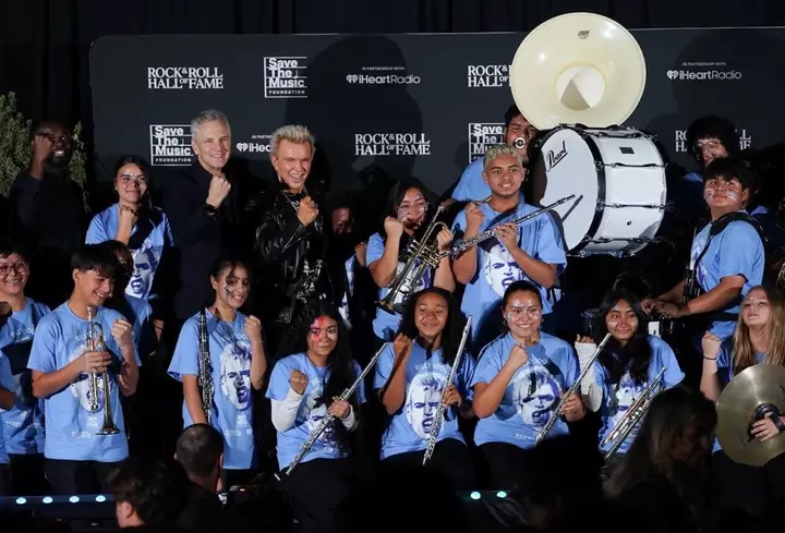 Billy Idol and Rock Hall Bring Music Education to California School