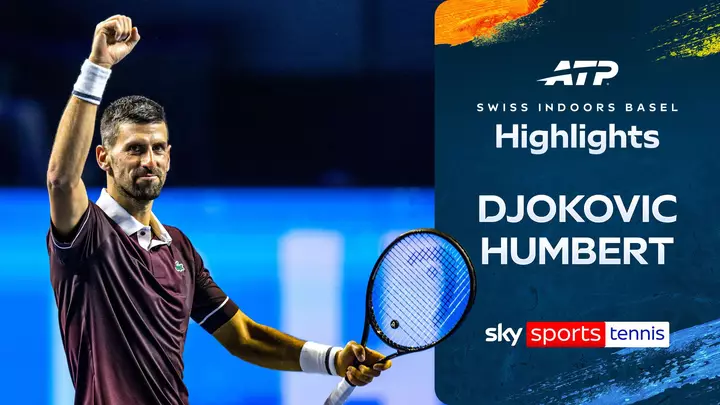 Djokovic comes from set down to defeat Humbert in Basel