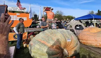A Rhode Island Man Grew the First Pumpkin to Surpass 3,000 Pounds. The Gargantuan Gourd Is the Largest Fruit Ever