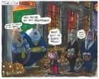 Martin Rowson-ın Birləşmiş Krallıq büdcəsi sonrası təsirləri haqqında – karikatura