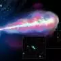 Modest gamma-ray flash followed by dazzling afterglow points to powerful stellar jet viewed off-axis