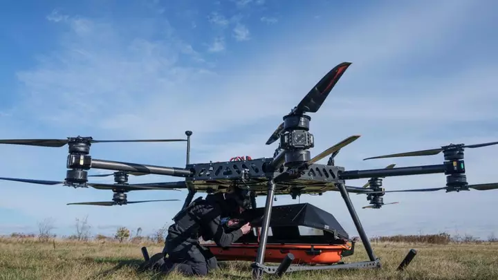 Ukraine deploys drone to airlift wounded soldier in 'world-first' operation