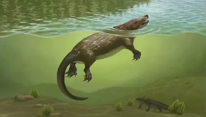 This Ancient Animal Looked Like a Platypus-Otter Hybrid. It's Providing Clues About the Origins of Mammalian Suckling and Swallowing