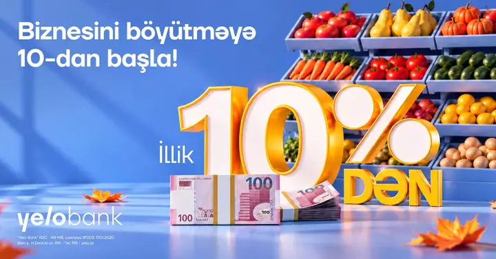 Müəssisəçilər üçün 12 ay güzəştli müddət ilə 100 000 AZN‑dək mikro kreditlər!
