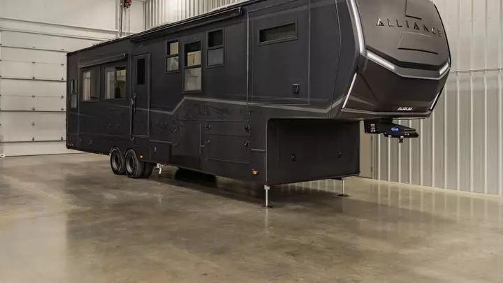 This $269K Luxury RV Has a Dishwasher, King Bed, and a Catch
