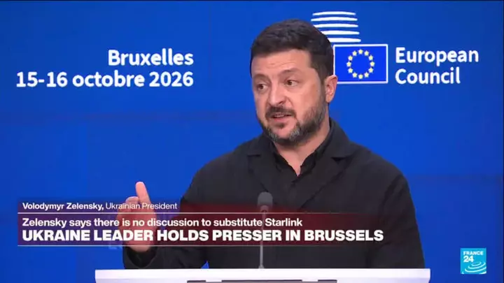 REPLAY: Ukraine's Zelensky holds presser in Brussels
