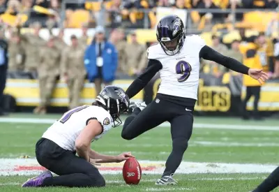 Chiefs add kicker Justin Tucker to practice squad as Harrison Butker struggles