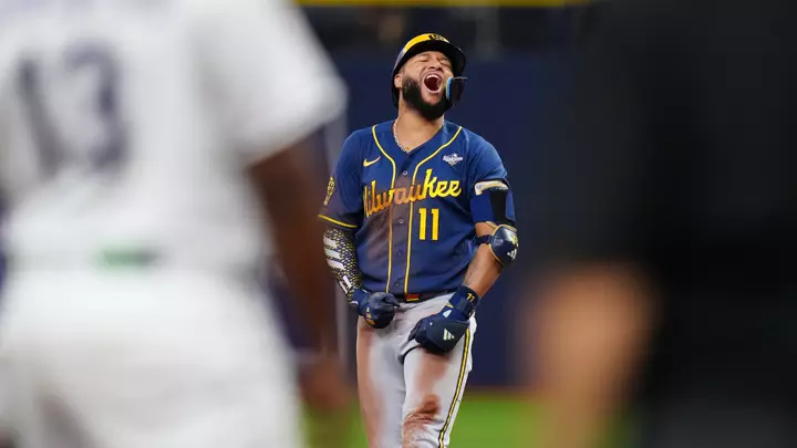 Jackson Chourio just showing off now as the face of the Brewers as Crew creeps closer to World Series title