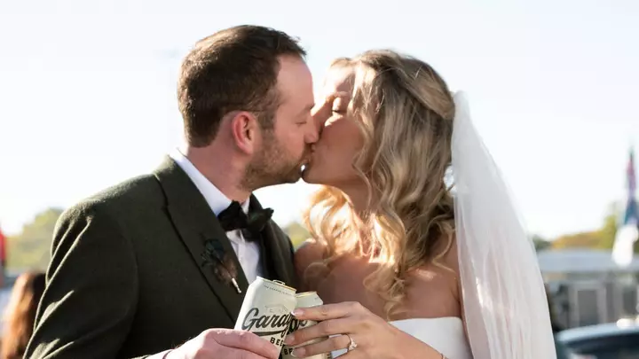 A Couple Got Married at an Eagles Tailgate With an Orchestra. Apparently, a DJ Wasn't Philly Enough.