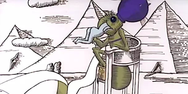 “Yeni gecə parazitləri”ni izləyin, Hieronymus Bosxun “Yerən Dünya Ləzzətləri Bağı” (1972) dünyasında çəkilən sərrealist yapon animasiyası