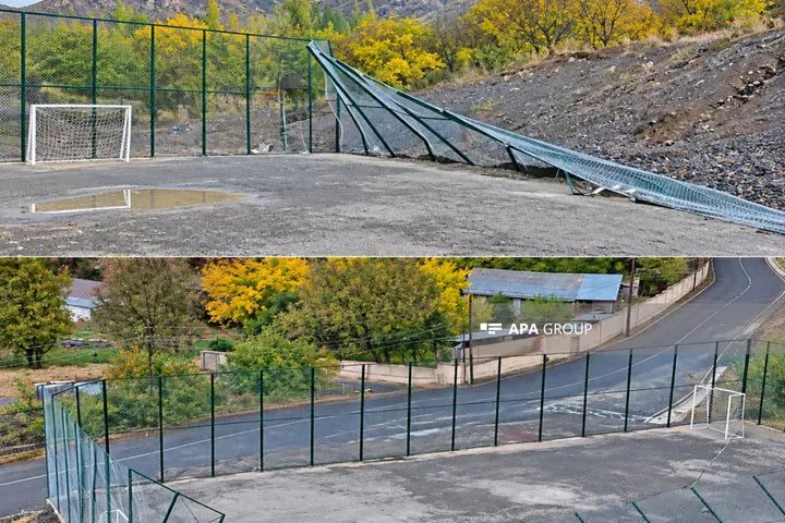 Ordubadda güclü yağışın fəsadları aradan qaldırılır- FOTO