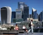 UK economy unexpectedly grows in August despite fall in consumer spending