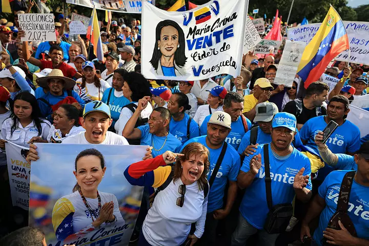 Venezuelans Take to the Streets to Demand Democracy