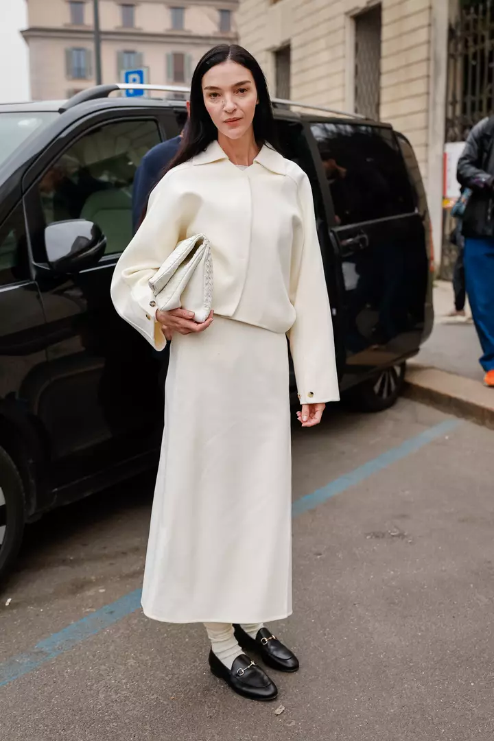 The Grown-Up Guide to Wearing Loafers and a Skirt