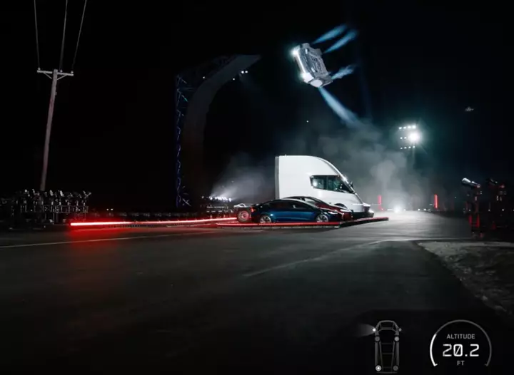 Tesla reveals SpaceX-powered Roadster that flies and falls with style