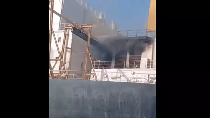 Iran says four tankers on fire after striking mines in Hormuz