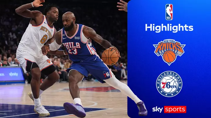 LeBron stars on debut as Sixers defeat champions Knicks in opening game